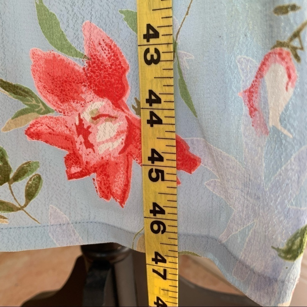 MIX NOUVEAU NY vintage coral and blue floral sheath tank dress - Picture 13 of 13